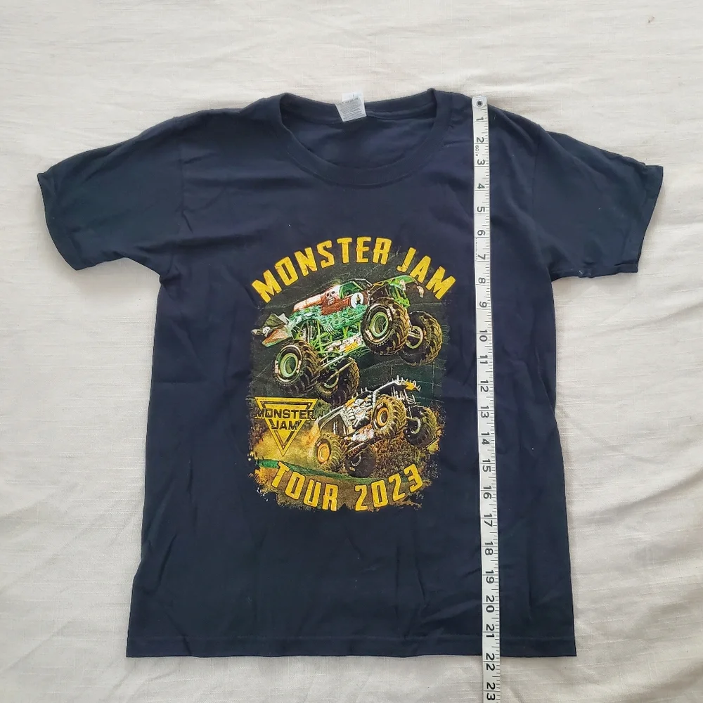 Monster Jam Tour 2023 Kids T-Shirt - Black Small Kids 7/8 - Picture 3 of 7